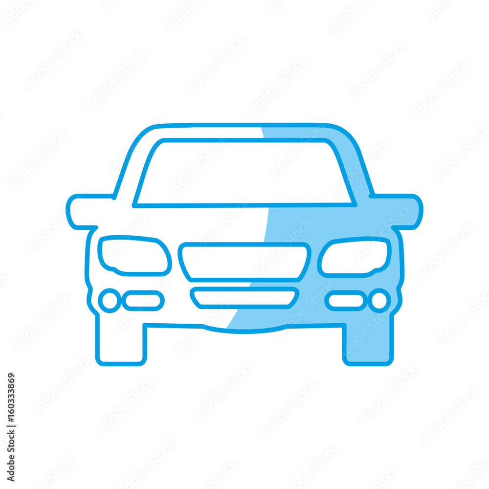 Obraz premium car icon over white background vector illustration