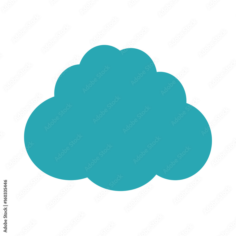 cloud icon over white background vector illustration cloud icon over white background vector illustration