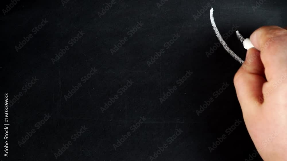 Male hand drawing with chalk sun on chalkboard. Summer sunlight happiness concept 4K ProRes HQ codec Male hand drawing with chalk sun on chalkboard. Summer sunlight happiness concept 4K ProRes HQ codec