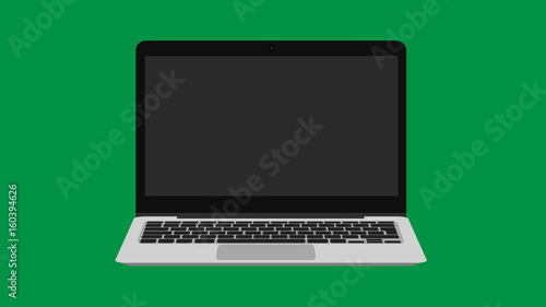 Vector Laptop in front view