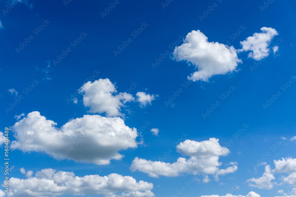 Blue sky with white clouds at sunshine Blue sky with white clouds at sunshine