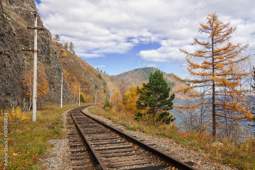 Autumn on Circum-Baikal Railway, Eastern Siberia, Irkutsk region