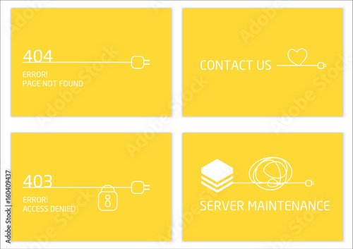 Vectors Abstract background connection error access website
