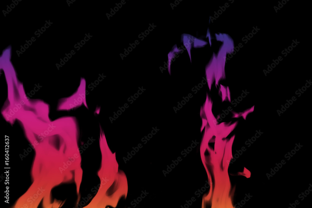 Obraz premium Abstract multicolored Fire flames