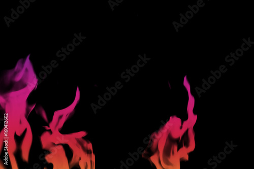  Abstract multicolored Fire flames