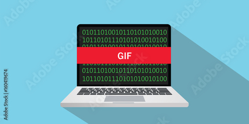 concept sign illustration with laptop and text on the screen