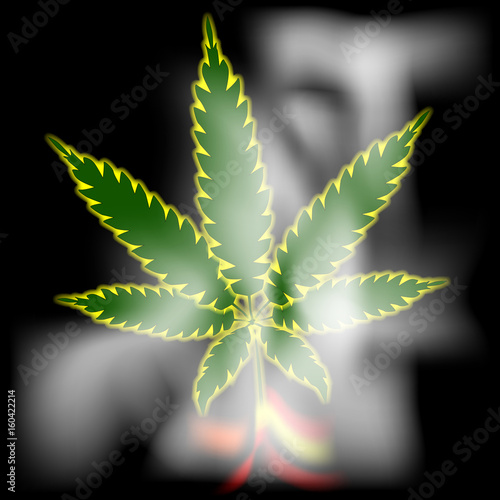 Abstract Cannabis Background