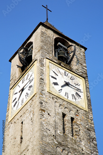 cadrezzate  old abstract    italy   the   wall    church tower photo