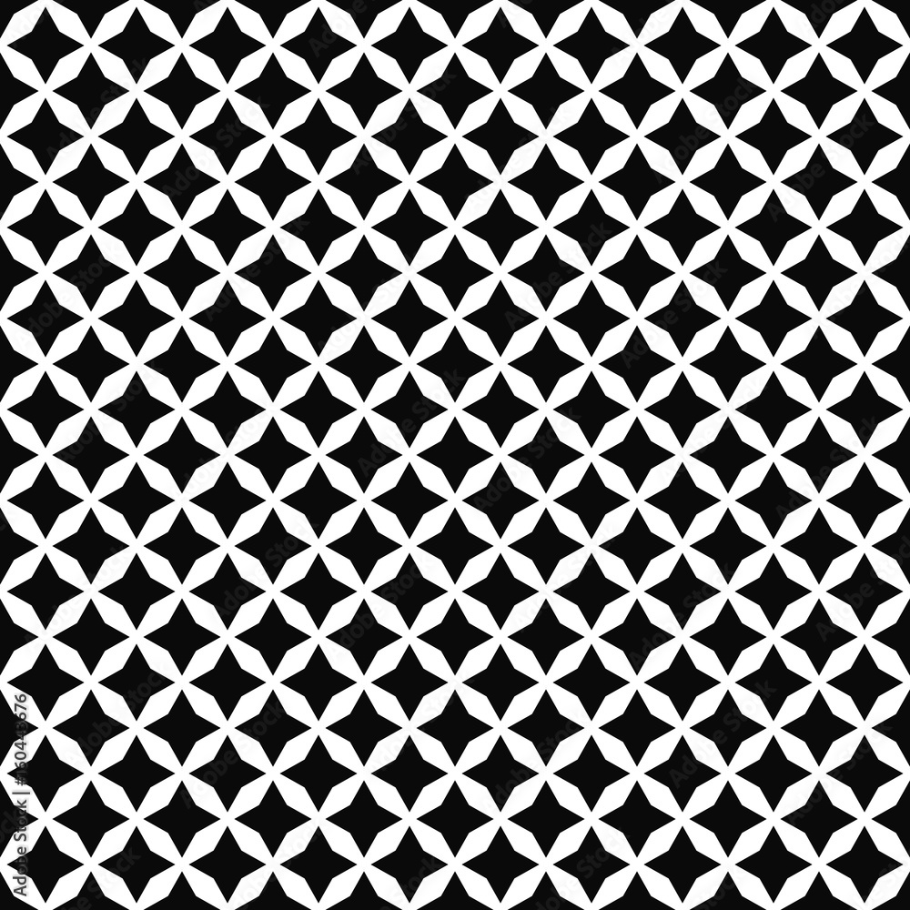 Black and white seamless polygon pattern