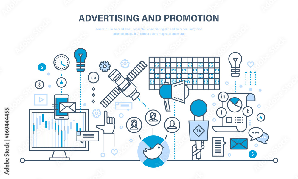 Marketing, advertising, promotion in social network, media planning, online business.