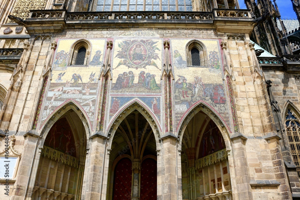 The Golden Gate of St. Vitus Cathedral, Prague, Czech Republic