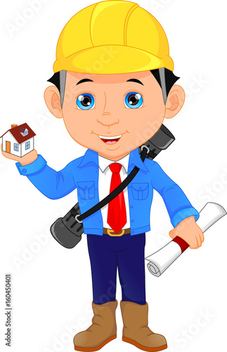 young architect cartoon