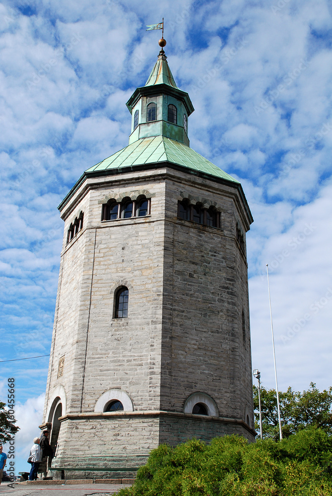 The Valbergtarnet ist a fire watchtower in the center of Stavanger, Norway