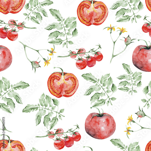 seamless pattern of tomato