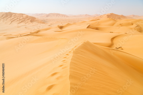 in oman old desert rub al khali the empty quarter and outdoor sand dune