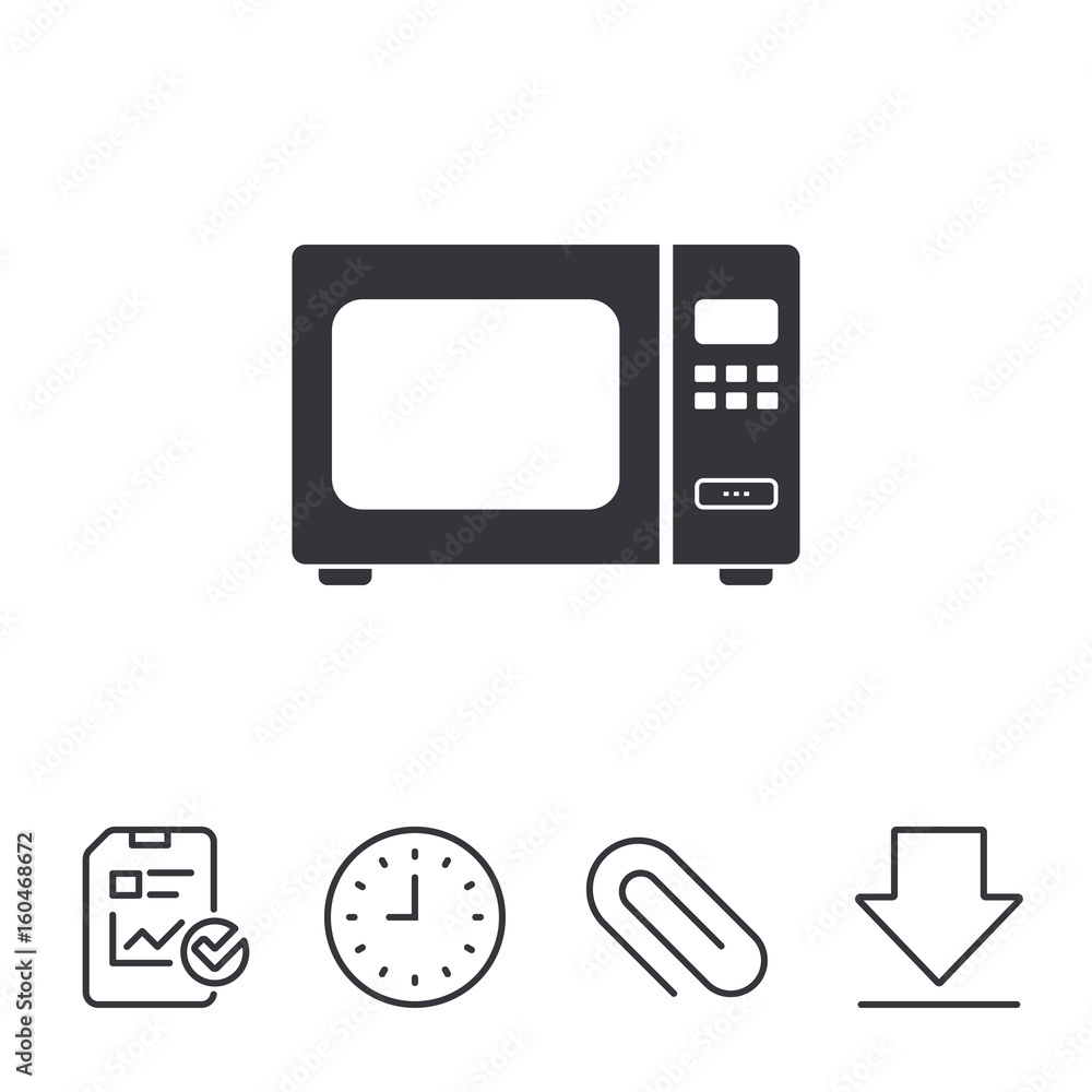 Microwave oven sign icon. Kitchen electric stove. Microwave oven sign icon. Kitchen electric stove.