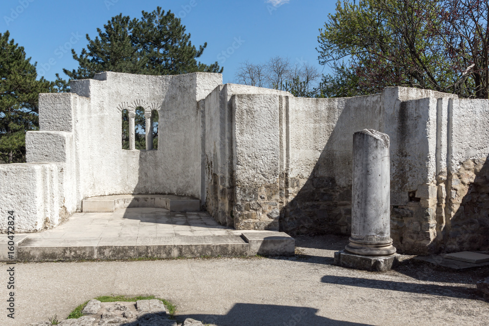 Ruins of Round (Golden) Church of St. John, Preslav near The Second capital city of the First Bulgarian Empire Great Preslav, Bulgaria Ruins of Round (Golden) Church of St. John, Preslav near The Second capital city of the First Bulgarian Empire Great Preslav, Bulgaria