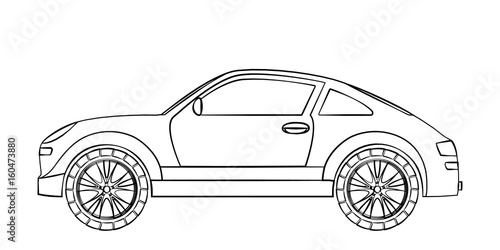 Sports car sketch
