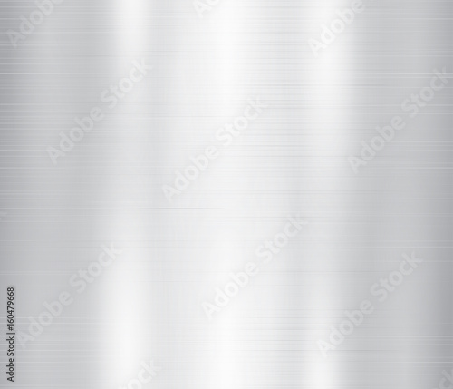 Vector illustration of grey metal, stainless steel texture background