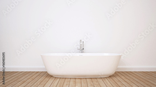 bathroom  in apartment or hotel - 3D Rendering