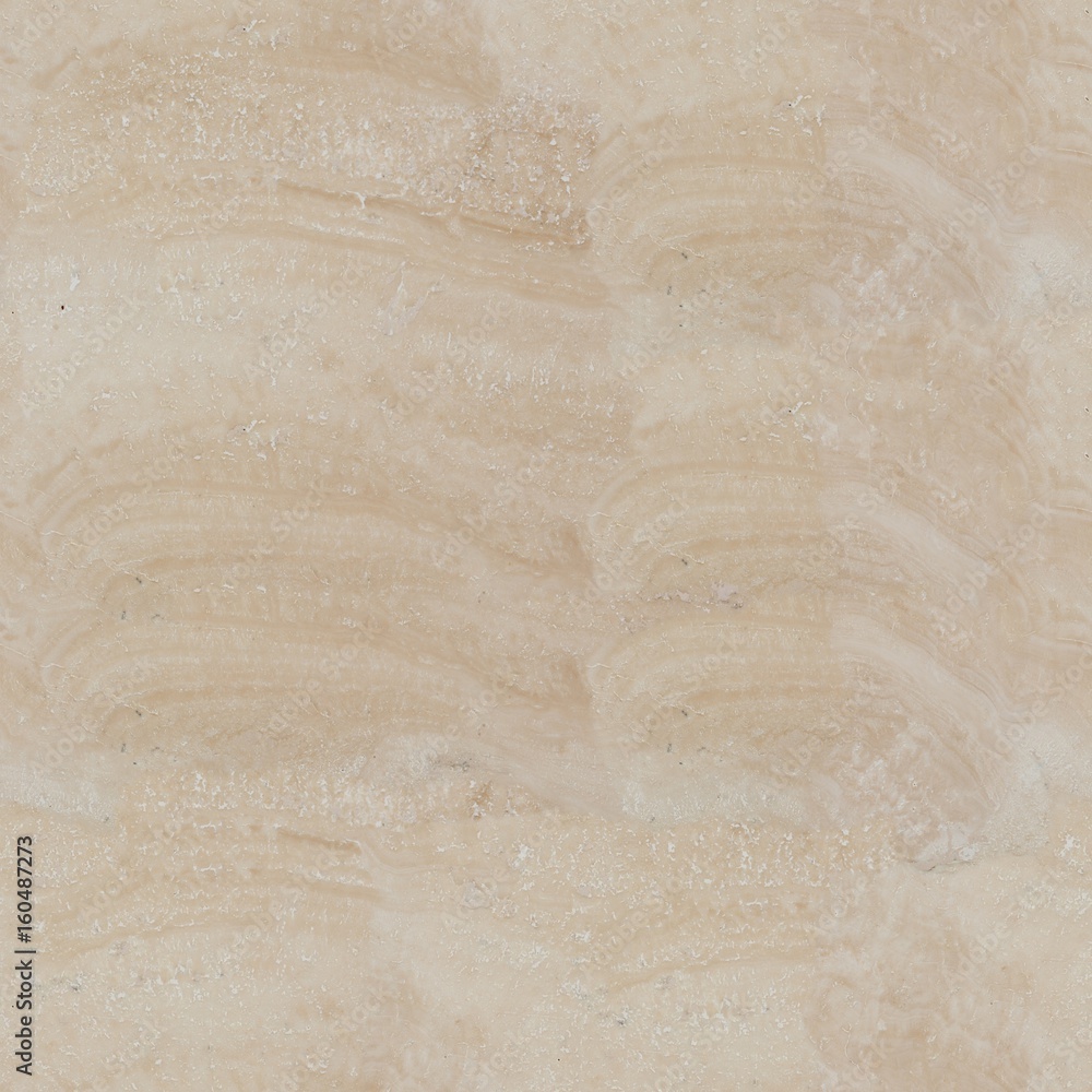 Fototapeta premium Travertine beige color texture. Seamless square background, tile ready.