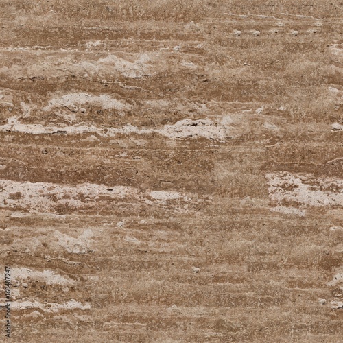 Beautiful travertine pattern useful as background. Seamless square texture  tile ready.