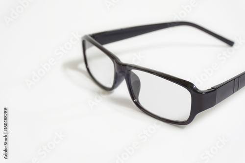 Eye glasses on a white background.