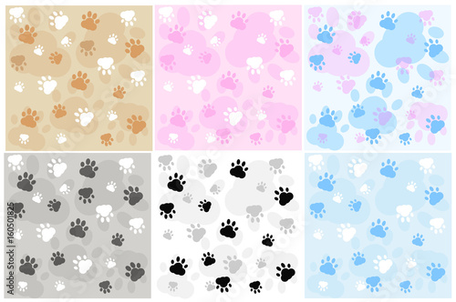 Dog paw print backgrounds