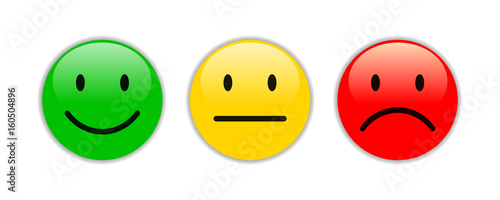 Three smilies - for stock
