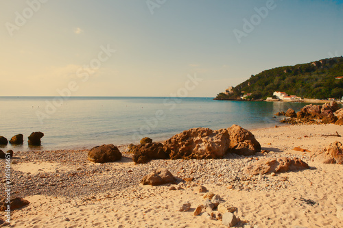 Portinho da Arrabida - beach in the Parque Natural da Arrabida, Setubal peninsula, Portugal