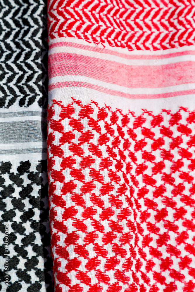 the texture of cotton traditional symbolic arabian scarf the texture of cotton traditional symbolic arabian scarf