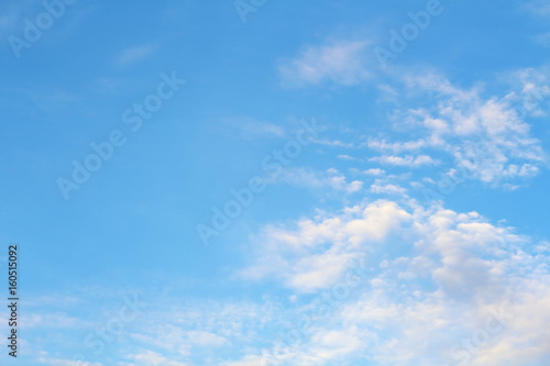 soft white clouds against blue sky.
