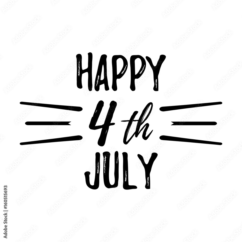 Happy 4 th July Greeting Card. Vector illustration. Happy 4 th July Greeting Card. Vector illustration.