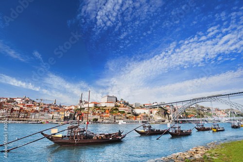 Porto  Portugal old town on the Douro river