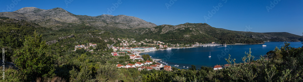 Slano an der Bucht von Slano - Panorama 