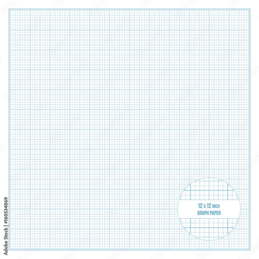 Vector Printable Graph Paper 12x12 Inch Size Stock Vector Adobe Stock vector-printable-graph-paper-12x12-inch-size-stock-vector-adobe-stock