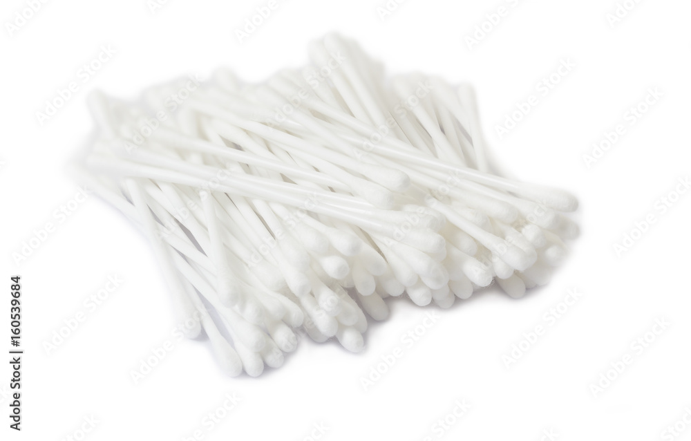 cotton bud or cotton swap on white background cotton bud or cotton swap on white background