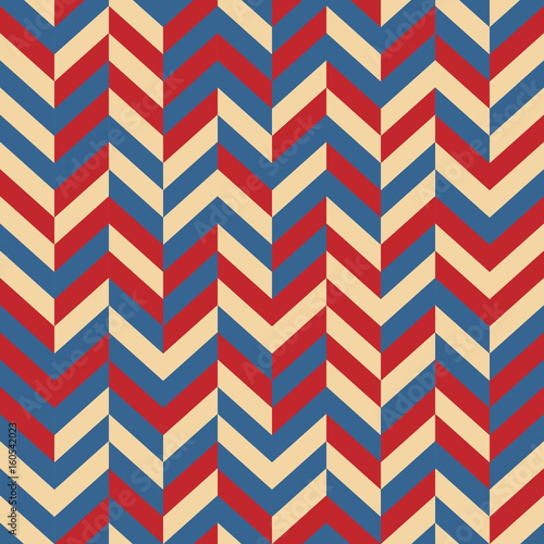 Vector seamless pattern.Abstract Festive design background concept in traditional American colors - red, white, blue. Modern stylish abstract texture. Template for print, textile and decoration.