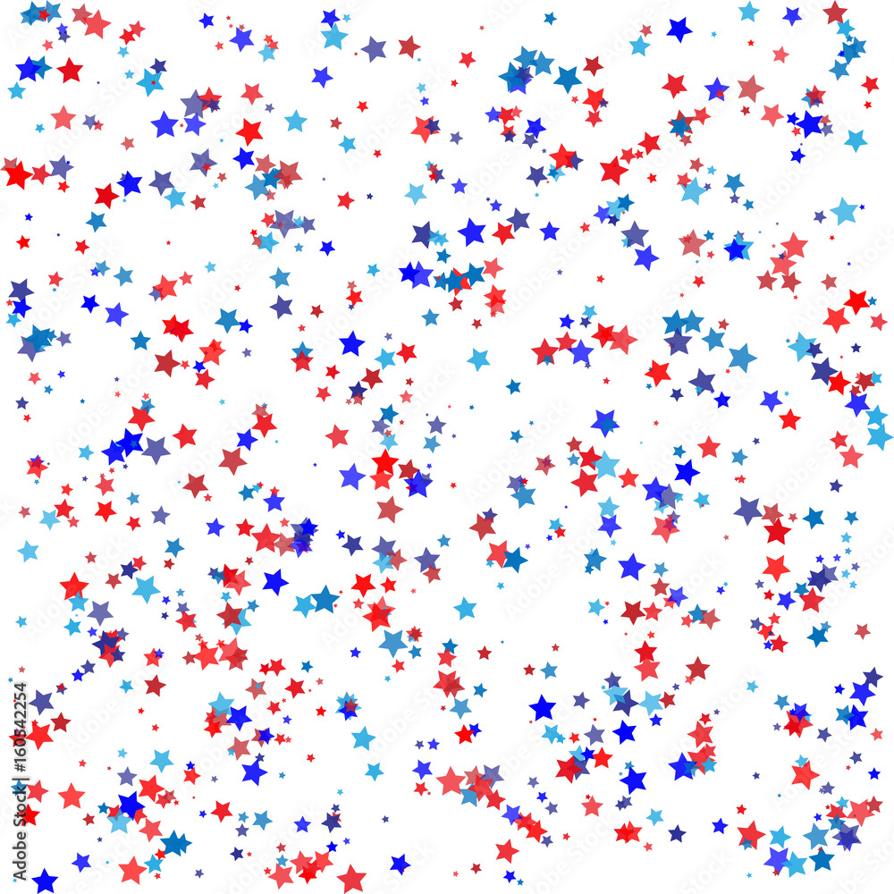Pattern with stars for Memorial Day celebration on white background.Red and blue color elegant star background. Vector Illustration. Pattern with stars for Memorial Day celebration on white background.Red and blue color elegant star background. Vector Illustration.