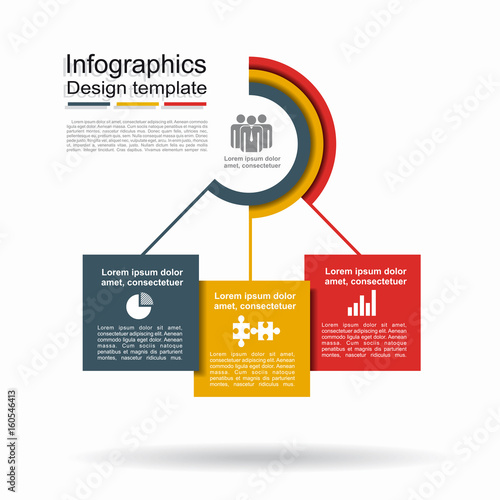 Infographic design template with place for your data. Vector illustration.