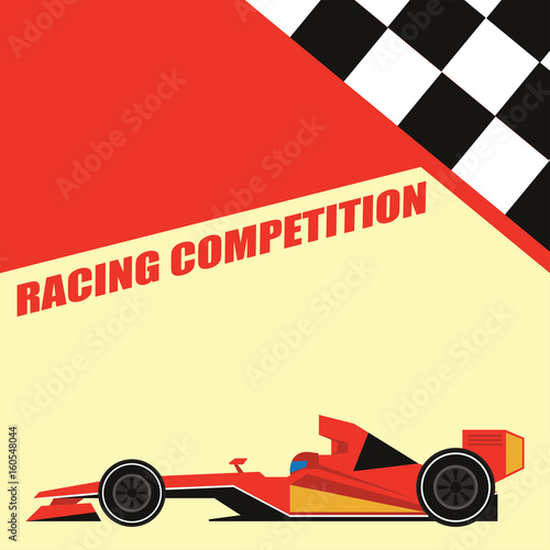 Fotografija formula one / grand prix racing poster. vector illustration