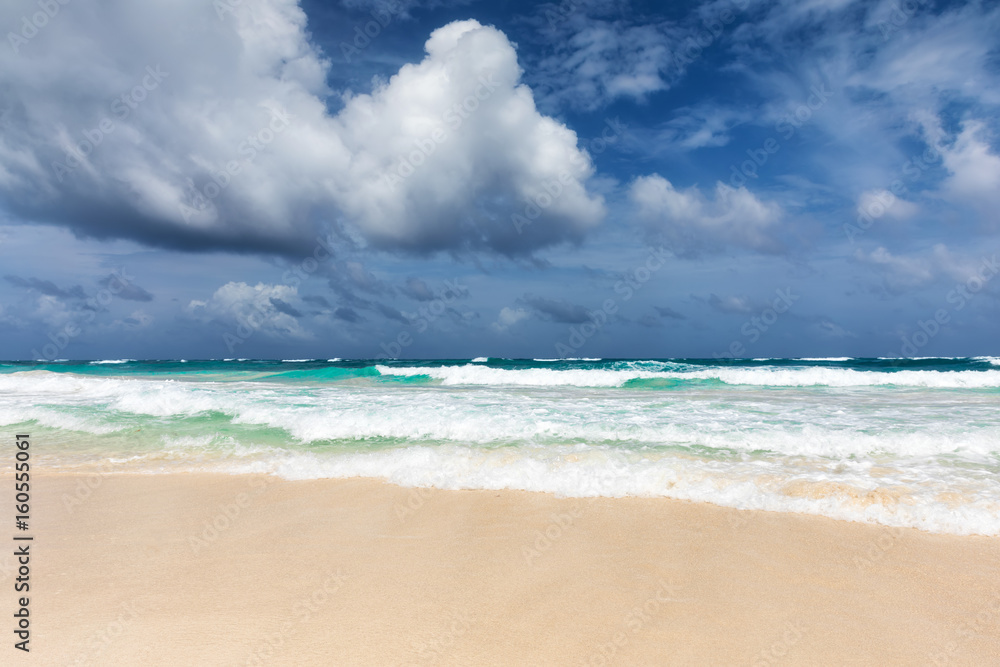 Fototapeta premium Der Strand von Tulum, Quintana Roo, Mexiko