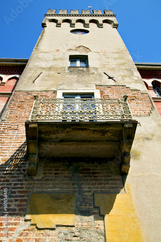 venegono  abstract in  italy     church tower photo