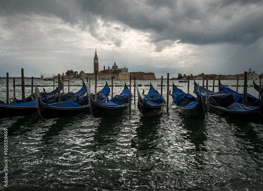 Venice. Sea. Boats.