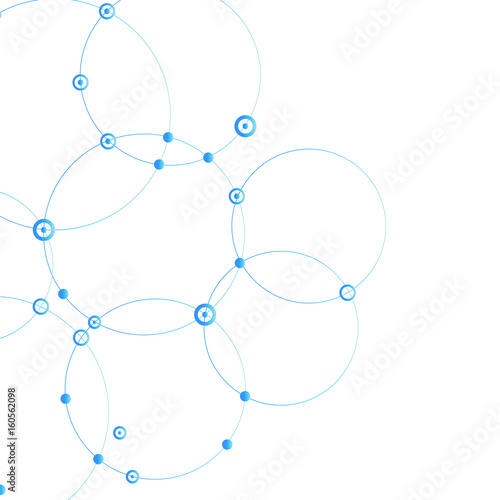 Connect circle and point with intersections