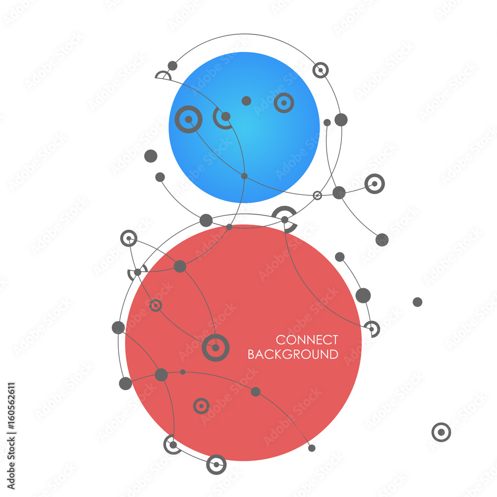 Abstract pattern of rounded lines and dots with space for text Abstract pattern of rounded lines and dots with space for text