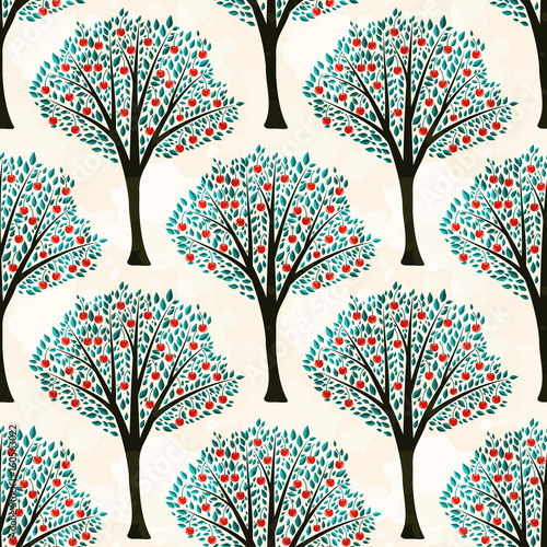 Seamless garden pattern