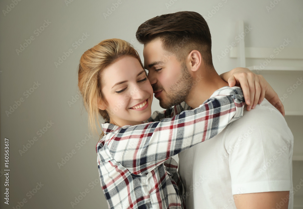 Happy young couple at home Happy young couple at home