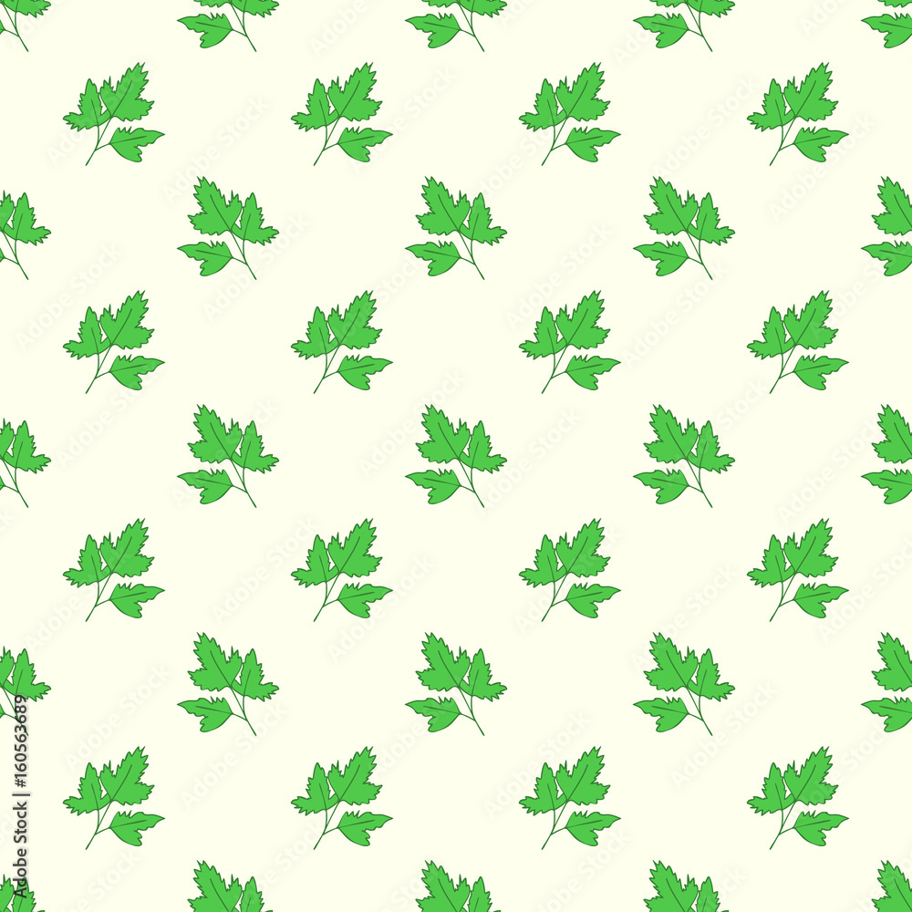Seamless parsley pattern