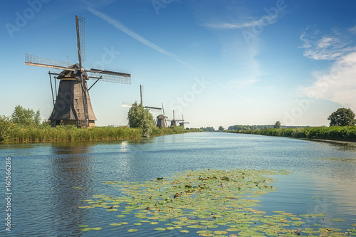 The beautiful Dutch windmills at Kinderdijk